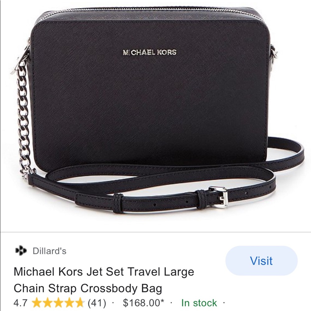 Michael Kors Jet Set Large Chain Strap Crossbody